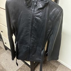 Marc New York Leather Jacket (Belted)