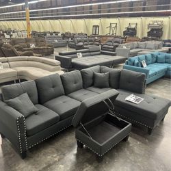 Brand New sectional sofa with ottoman