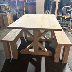Table And Benches (new Build)