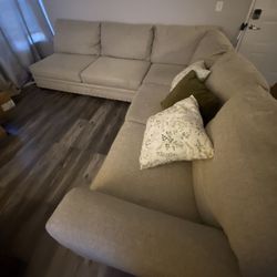 Sectional (3/4) With Queen Mattress