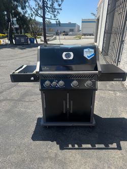 Bbq grill gas propane napoleon with side burner infrared