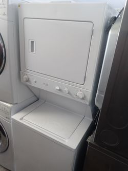 GE 27" unitized washer and dryer stack - Free delivery