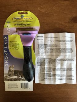 FURminator Short-Hair deShedding Tool for small cats