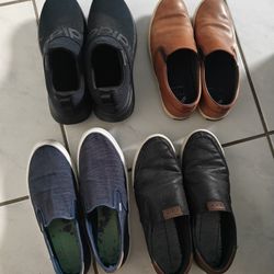 Men's Shoe Bundle 9.5 Loafers And Adidas