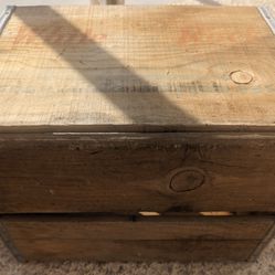 1960's White Rock Wooden Crate