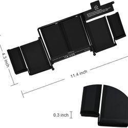 A1502 A1582 A1493 Replacement Laptop Battery Compatible with MacBook Pro 13 inch Retina [Early 2015, Mid 2014, Late 2013] 11.34V 6300mAh