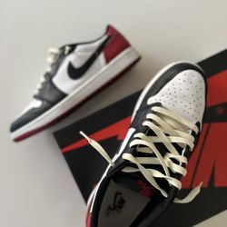 Jordan 1 Low OG Black Toe- Size 10.5