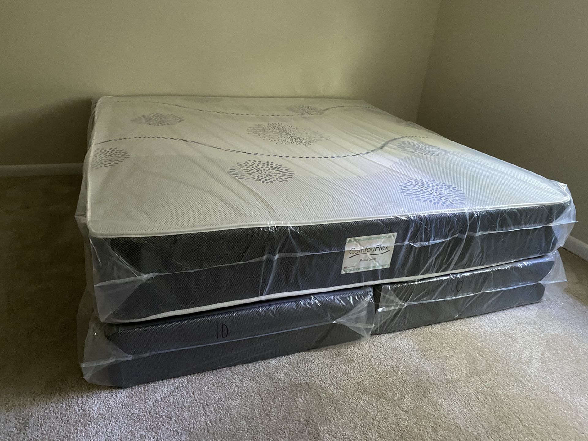 New Queen Mattress come with Box Spring - Available Delivery