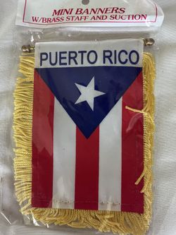 Puerto Rico Rearview Mirror Flag