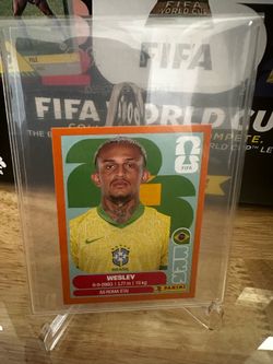 Wesley WC26 Orange border panini sticker