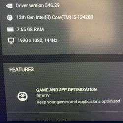 Gaming Laptop Hp VICTUS 15.6 RTX 3050 Graphics Card  