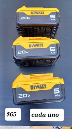 Dewalt battery 5ah $65 each