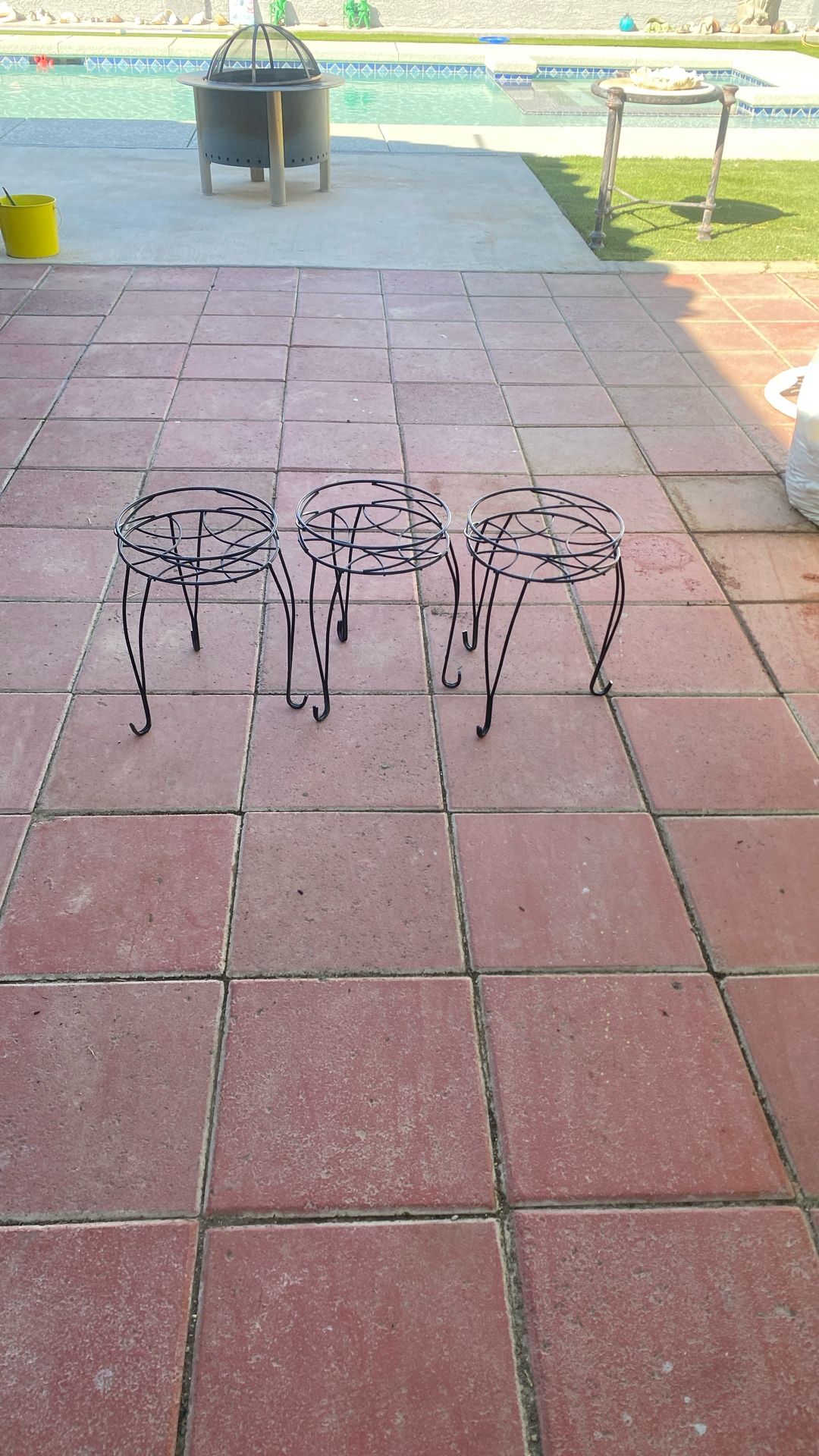Three Metal Bench