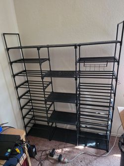 9 tier durable rack for crafts, shoes, extra storage