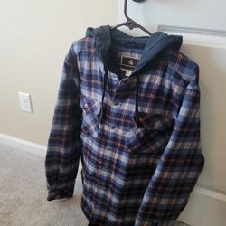 Men's Cotton Flannel Shirt Jacket