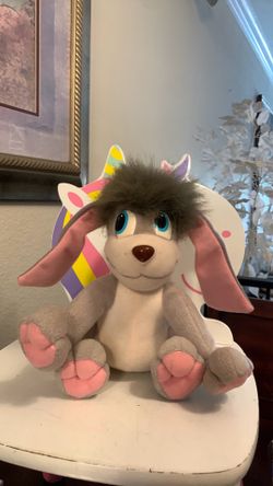 Vintage Pooka puppy plush from the movie Anastasia flapping ears 8”