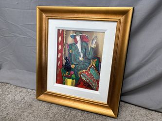 “Femme Belge” Hand Embellished Serigraph by Linda Le Kinff