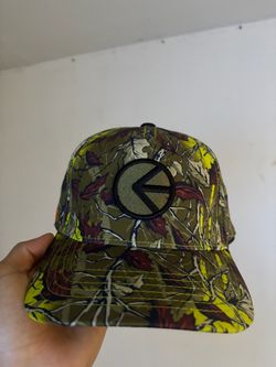 Camo Fitted Hat with Embroidered Logo