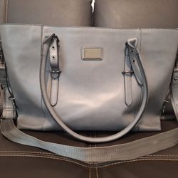Leather Laptop Tote Bag
