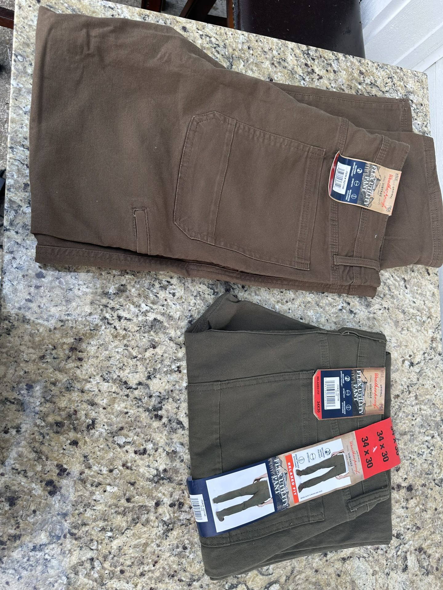 2 Weatherproof Flex Utility Pants Size 34x30…$10 each, or $16 for both