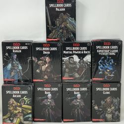 Lot of 9 Dungeons & Dragons Spellbook Cards Decks