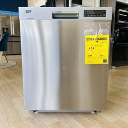 Beko Tall Tub Stainlass Dishwasher, 14 place settings, 48 dBa, Front Control A 