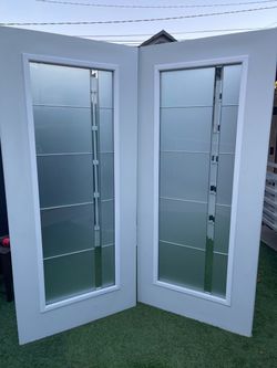 New slabs doors stel size w36 h79 universal left or right $426 each 2 pices