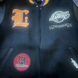 Authentic Leather Lakers Jacket