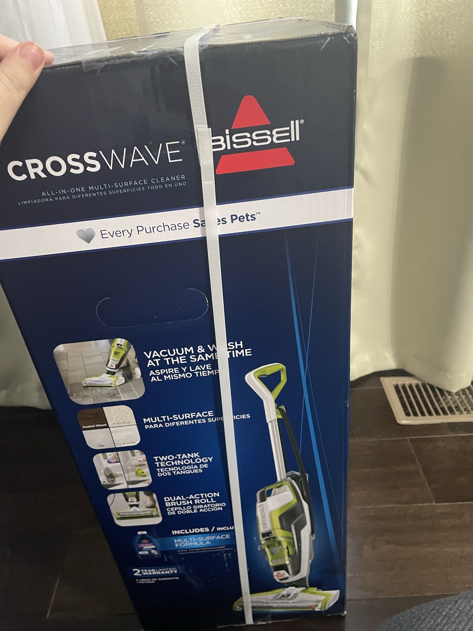 	Bissell CrossWave Corded Wet & Dry Rubber Stick Vacuum 