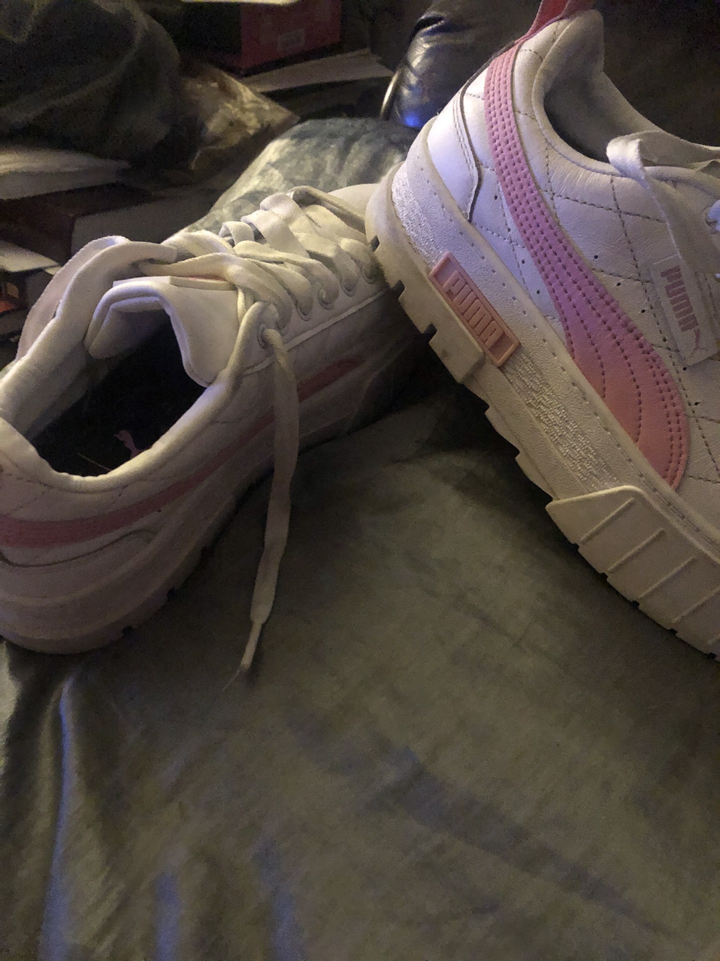 Pink And White Puma