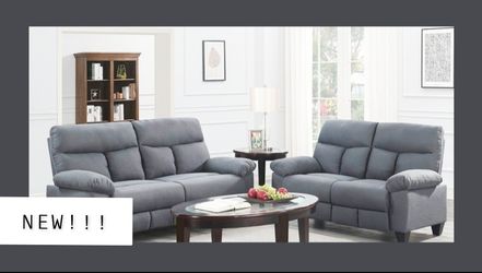BRAND NEW!!! GRAY SOFA/LOVESEAT