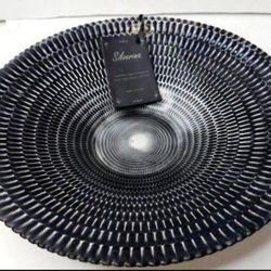 SILVERINA ISTANBUL DECORATIVE BOLW HANDMADE GLASS USING 99% SILVER MADE IN TURKEY . 