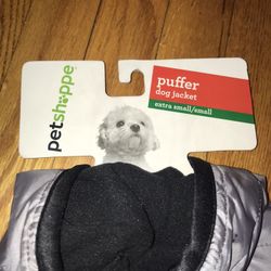 Petshappe Puffer Jacket Dog Coat XS Gray