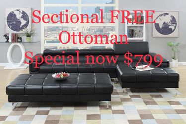 Sectional Free Ottoman brand new