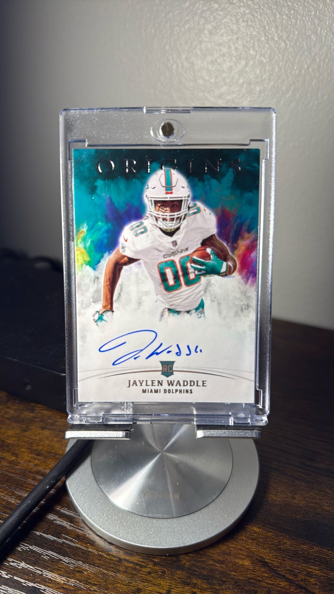 Jaylen Waddle Miami Dolphins Autograph Card