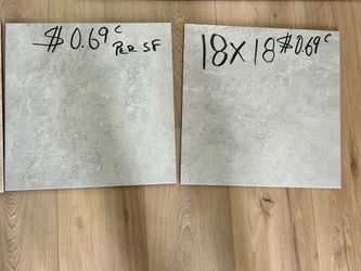 18x18 12x12 tile floor $0.69 per sf only 05/28