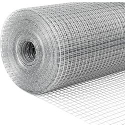 Hardware Cloth 19 Gauge 1/2 inch 24in x 100 ft, Chicken Wire Mesh Roll, Wire Fencing, Wire Fence Rol