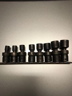 Snap-on 8pc 3/8” Drive Impact Swivel Socket Set: