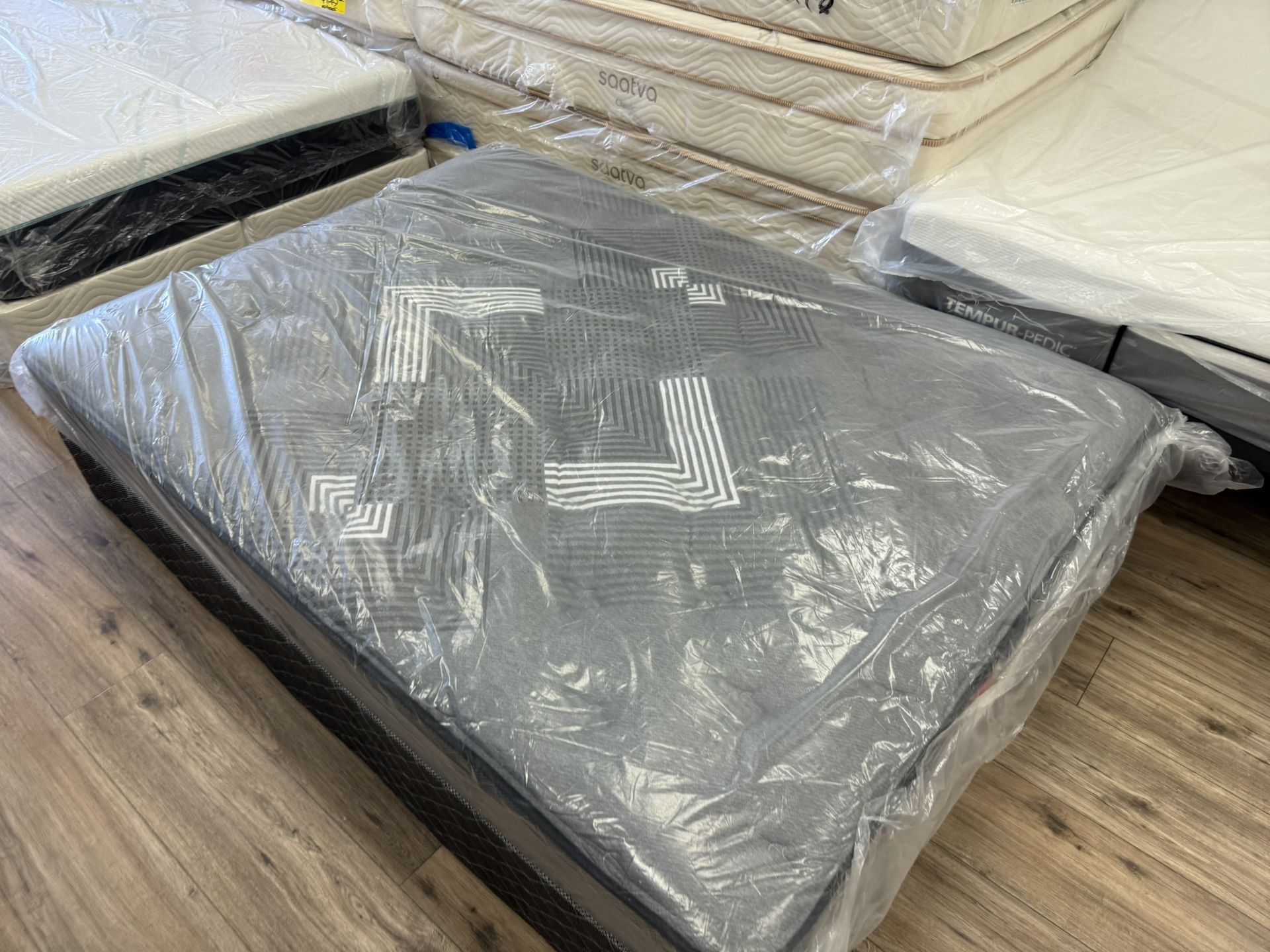 Queen Cotton Top Firm Mattress $199/ $299 With Box Springs Foundation