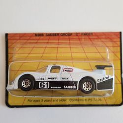Matchbox MB66 Sauber Group "C" Racer Get Behind The Wheel V46 White Car NIP New