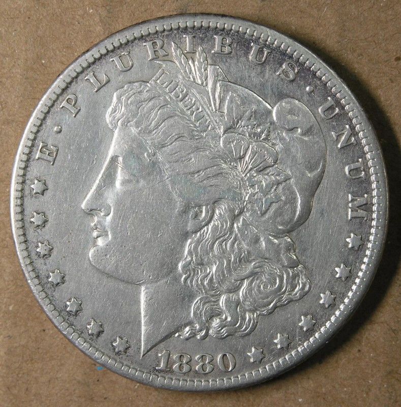 $1 1880-CC Morgan Silver Dollar VF Detail Carson City Mint AvenueCoin
