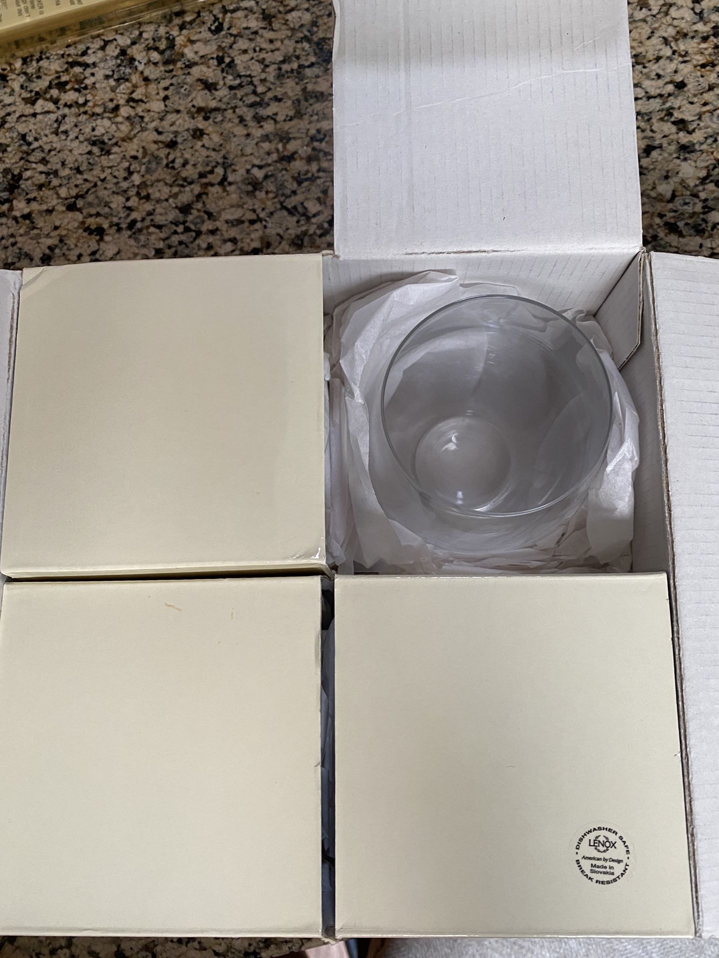 New in box Lennox glasses