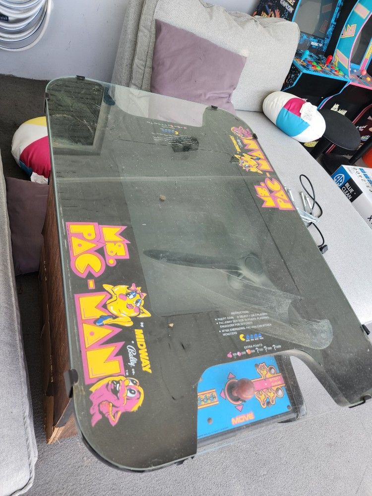 Mrs Pac Man Cocktail Arcade Working Perfectly