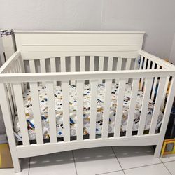 Crib, Lamp & Mickey Mouse Canvas 