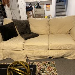 Pottery Barn basic slip covered couch