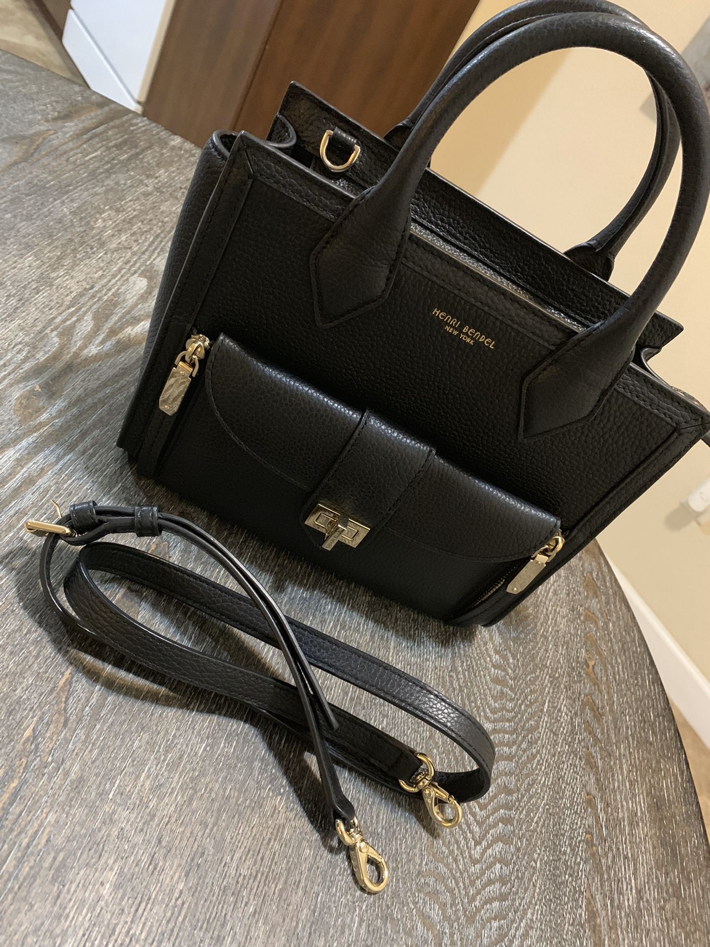 Henri Bendel Mini Rivington Convertible Tote in Black - www  display picture 1