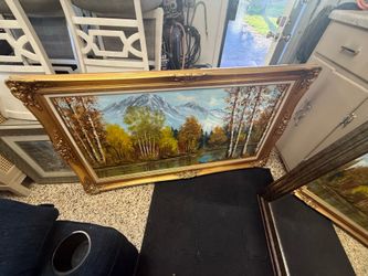 Scenic river art picture