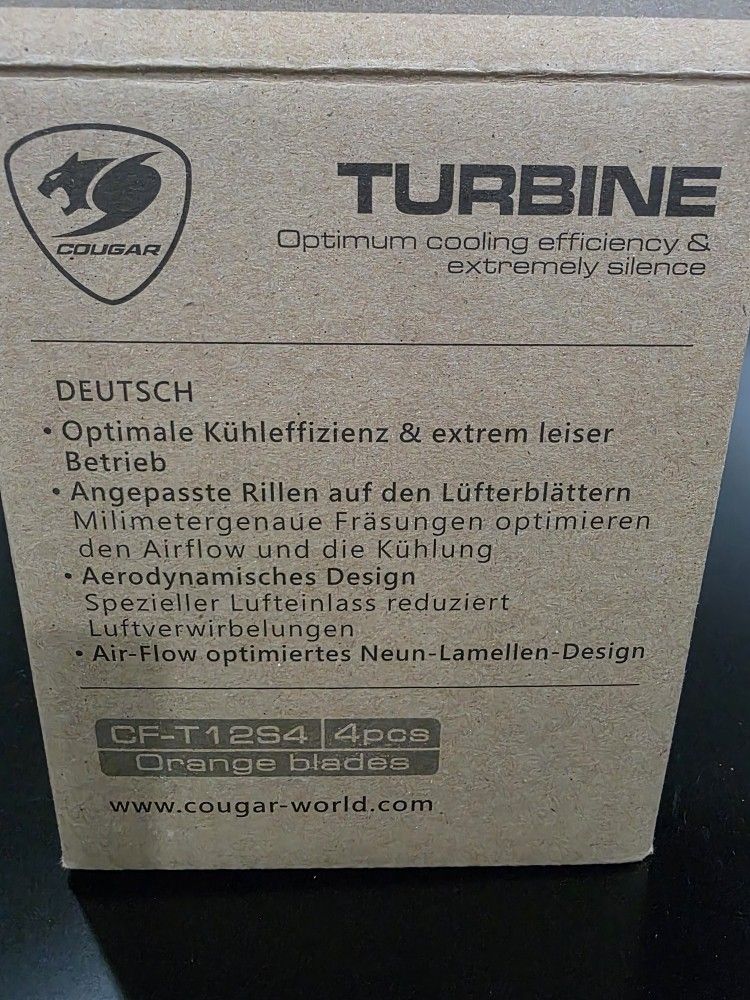 Cougar Turbine CF-T12S4 Case Fan