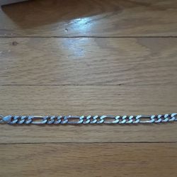 Sterling Bracelet. Heavy 8” link sterling Bracelet. 
