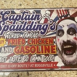Captain Spaulding Wall Art Tin  ( 2 )
